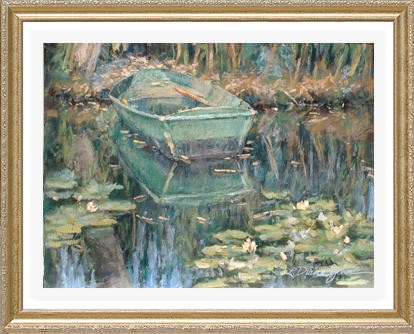  Giverny Boat by Diane Johnson