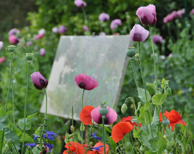 Painting in Giverny