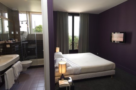 standard bedroom at hotel de la corniche de rolleboise