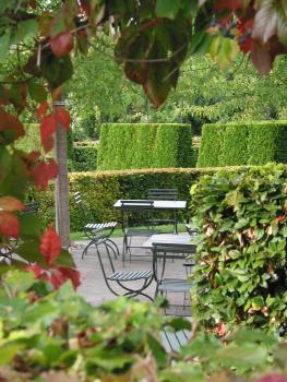 La terrasse du Terra cafe au Muse de Giverny