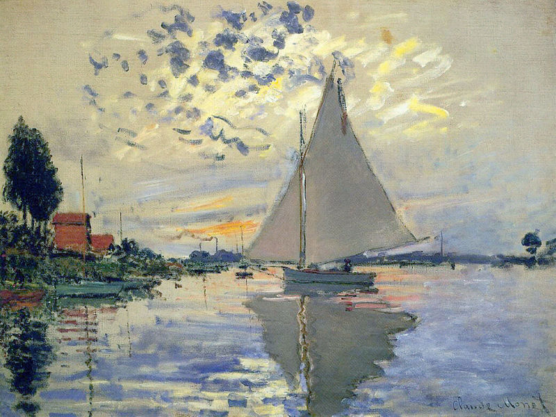 Voilier au Petit-Gennevilliers Claude Monet 1874